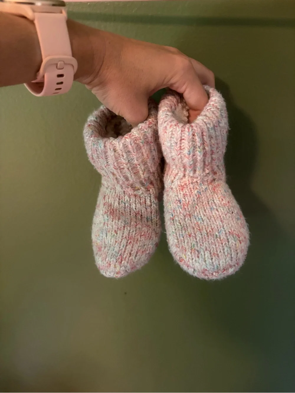 Bombas Soft Knit Baby Booties in Pastel Multicolor
